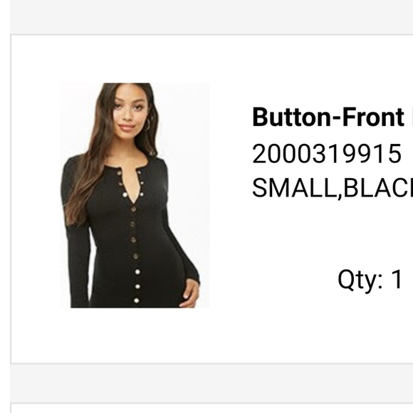 Button Midi Dress Size S - Picture 5 of 5